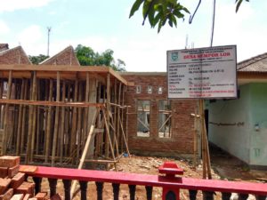 Pembangunan gedung pos yandu Desa Sempor Lor